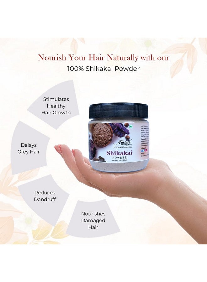 Mirintz Mirintz 100% Natural Shikakai Powder | (100 gms) Pure Shikakai Powder for Hair care -Cleansing & Conditioning | Hair Pack for Hair Growth | Herbal Shikakai Powder DIY Ayurvedic Hair Mask - Image 3