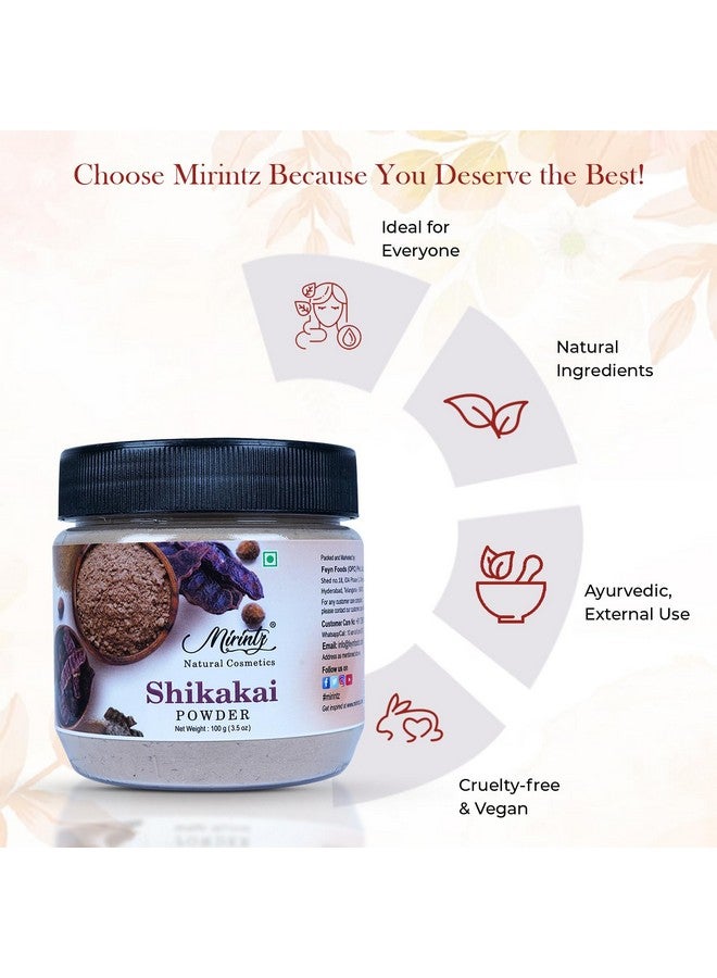 Mirintz Mirintz 100% Natural Shikakai Powder | (100 gms) Pure Shikakai Powder for Hair care -Cleansing & Conditioning | Hair Pack for Hair Growth | Herbal Shikakai Powder DIY Ayurvedic Hair Mask - Image 5