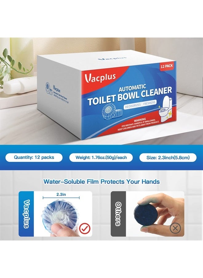 Automatic Toilet Bowl Cleaner Tablets, Bathroom Toilet Tank Cleaner (12 PACK), VA-T165