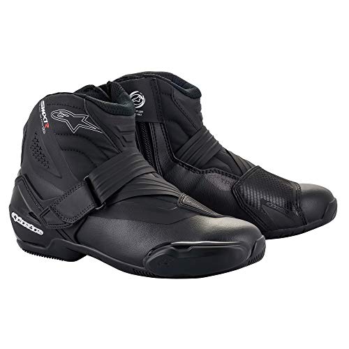 Alpinestars SMX1 R V2 Boots Performance Motorcycle Boots with Impact Protection Ergonomic Design HighGrip Sole Black 44 - Image 1