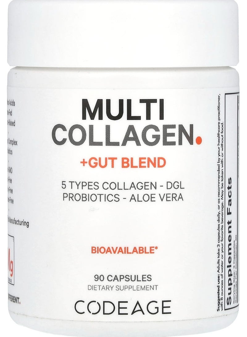 Codeage Multi Collagen + Gut Blend, 90 Capsules