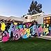 DOTOOMA 118 x 20 Inches Neon Glow In The Dark Happy Birthday Yard Banner Sign Color Graffiti Splash Paint Polyester Children Baby Shower Party Decorations Supplies Indoor Outdoor - Image 3