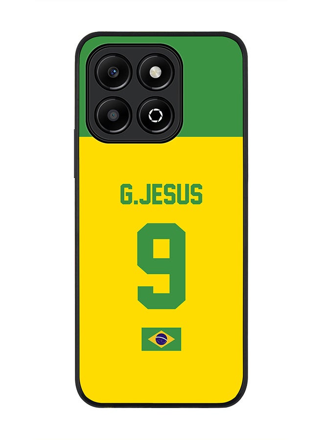 Stylizedd For Honor X6B Case,Slim fit Camera Protection, Shockproof Thin Phone cover - Football - Brazil, G.Jesus - Image 1