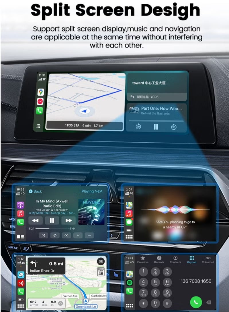 كار لينكيت 98% من السيارات CarlinKit Mini Ultra Wireless USB Wireless Android Auto & Wireless CarPlay - Image 4