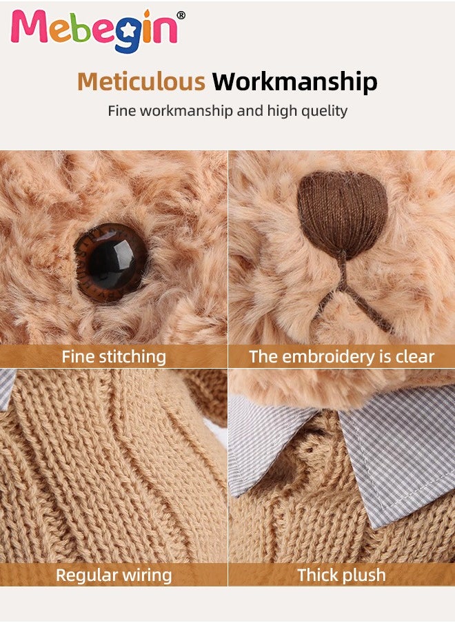 MEBEGIN 50cm Stuffed Teddy Bear, Unique Shape Teddy Bear, Shaggy Stuffed Brown Bear, Adorable Plush Toy, Made of Soft Premium Stuffing Material, Interior Decoration, Fun Themed Room Decor, Ideal Gift for All Age  - Image 5