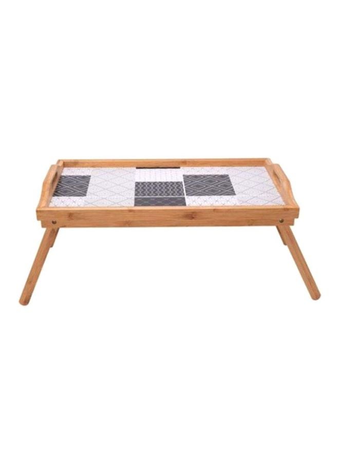 Bed Serving Tray Brown/White/Black