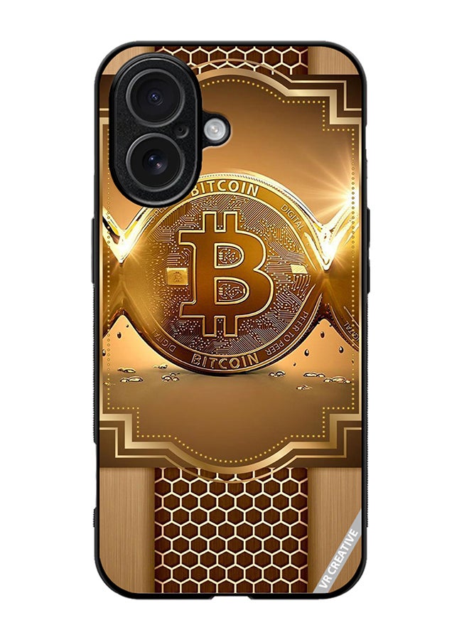 Protective Case Cover For Apple iPhone 17 Royal Bitcoin Design Multicolour