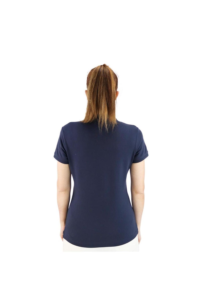 GIORDANO تي شيرت بولو أزرق للنساء - Image 5