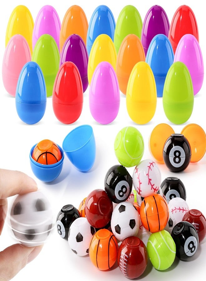 AuroTops 24 Pack Easter Basket Stuffers,Easter Eggs Filled with Spinner Fidget Toys for Kids Party Favors Prefilled Easter Eggs Hunt,Easter Basket Essentials,Gifts for Kids Classroom Prize Rewards - Image 1
