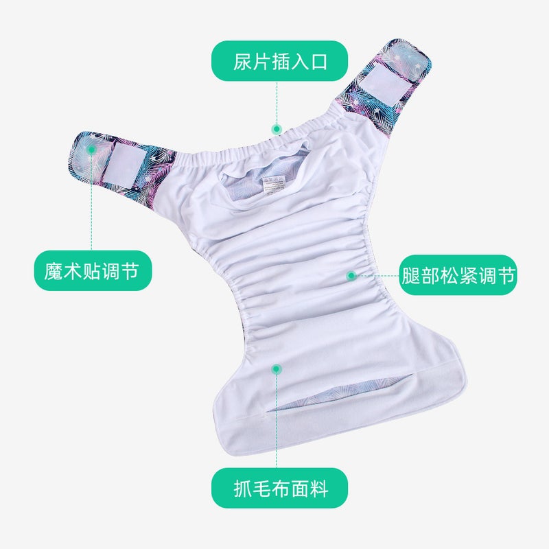 Velcro Cloth Diapers, Anti-Side Leakage, Incontinence Diapers For The Elderly, Diaper Combination Pack, Waterproof Adult Diapers - Image 4