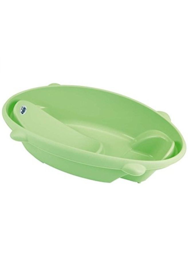 cam Bollicina Baby Bath Tub - Green, 1 Piece - From 0 To 12 Months, Support Feet And Plug To Drain The Water, Newborn Bath Tub For Baby, Portable Baby Bathtub, Made In Italy - Image 1
