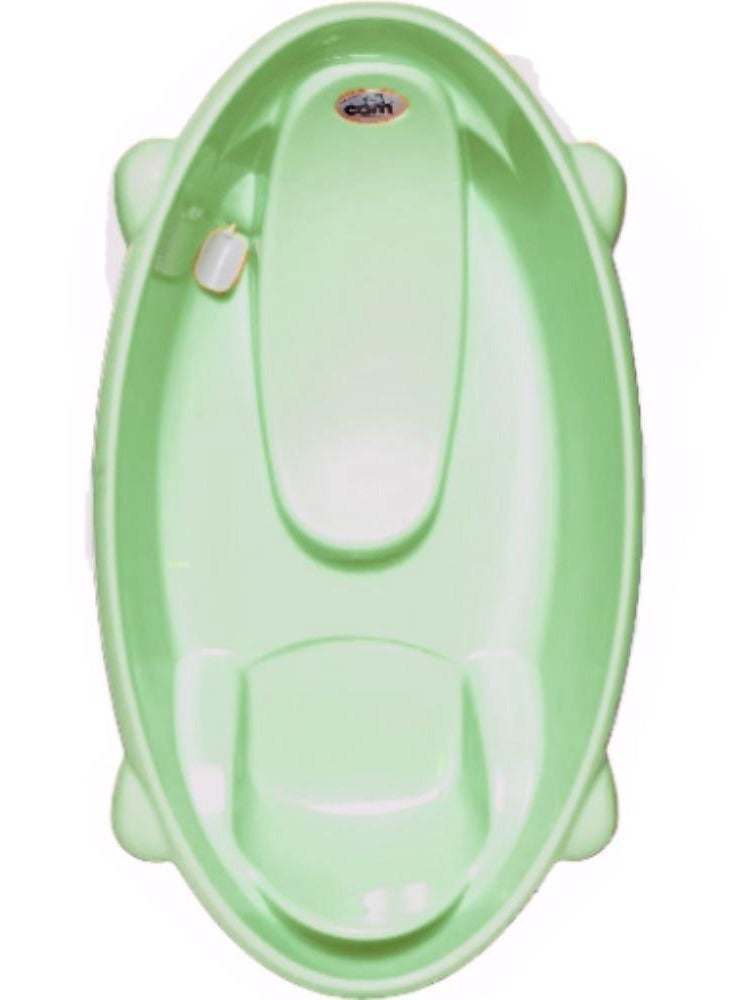 cam Bollicina Baby Bath Tub - Green, 1 Piece - From 0 To 12 Months, Support Feet And Plug To Drain The Water, Newborn Bath Tub For Baby, Portable Baby Bathtub, Made In Italy - Image 2