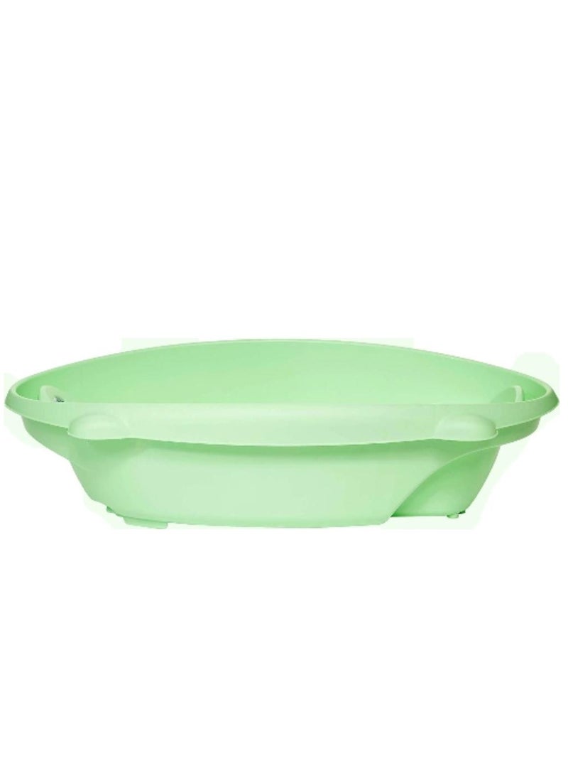 cam Bollicina Baby Bath Tub - Green, 1 Piece - From 0 To 12 Months, Support Feet And Plug To Drain The Water, Newborn Bath Tub For Baby, Portable Baby Bathtub, Made In Italy - Image 3