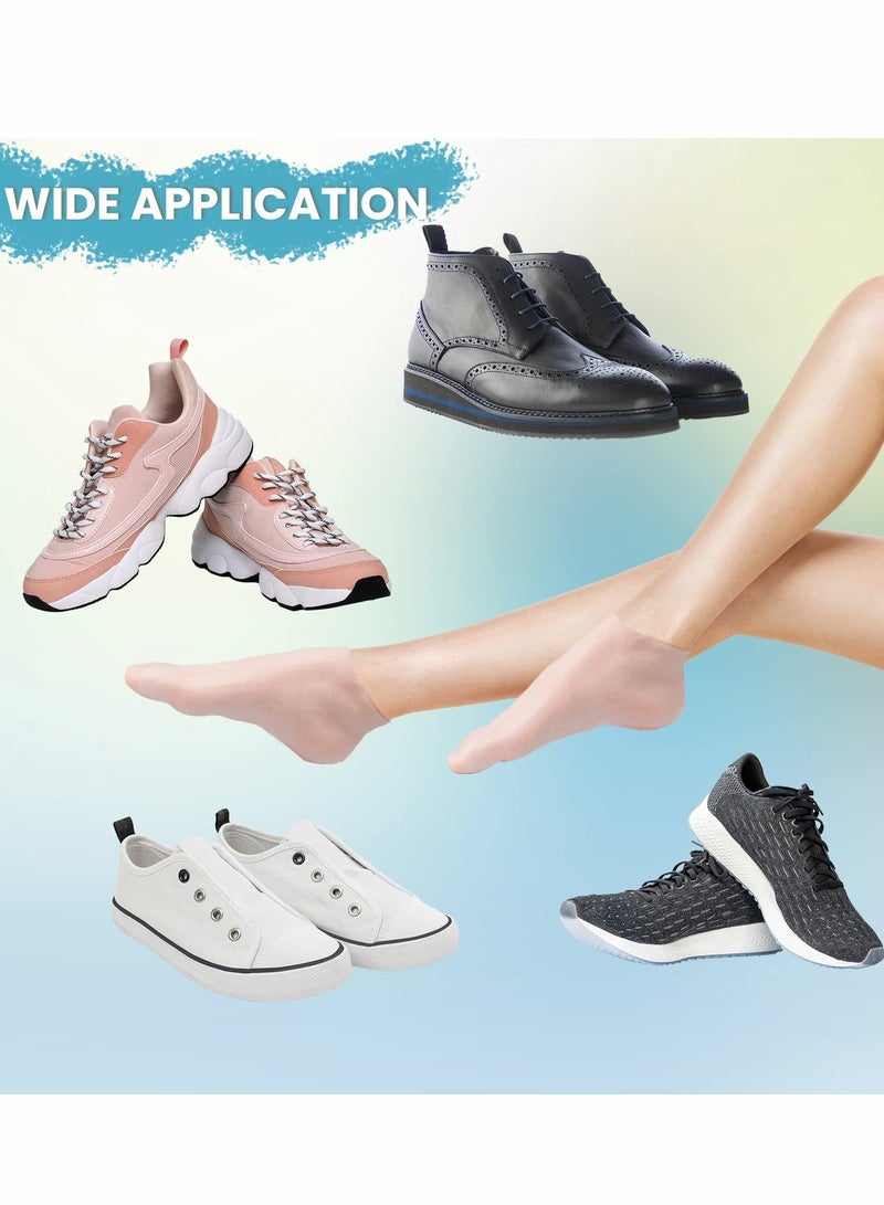 SYOSI 2 Pairs Silicone Gel Moisturizing High Elastic Moisturizing Socks, Soft Silicone Sock Breathable Foot Anti Cracks Protector Comfortable Moisturizing Non Slip Socks for Dry Hard Cracked Skin  - Image 4
