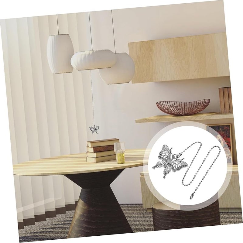 سلسلة تمديد سحب مروحة السقف من البرونز العتيق على شكل فراشة 12 بوصة 2 قطعة سهلة التركيب - Image 4