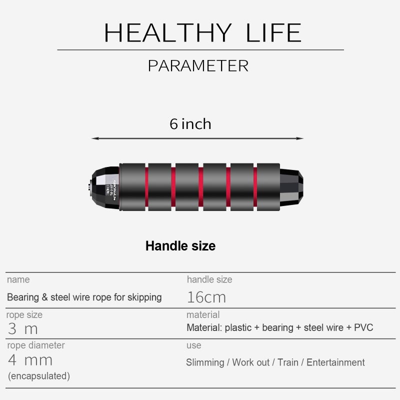 DEGOL Skipping Rope with Ball Bearings Rapid Speed Adjustable Jump Rope Cable and 6â€ Memory Foam Handles Ideal for Aerobic Exercise Like Speed Training, Extreme Jumping, Endurance Training and Gym - Image 4