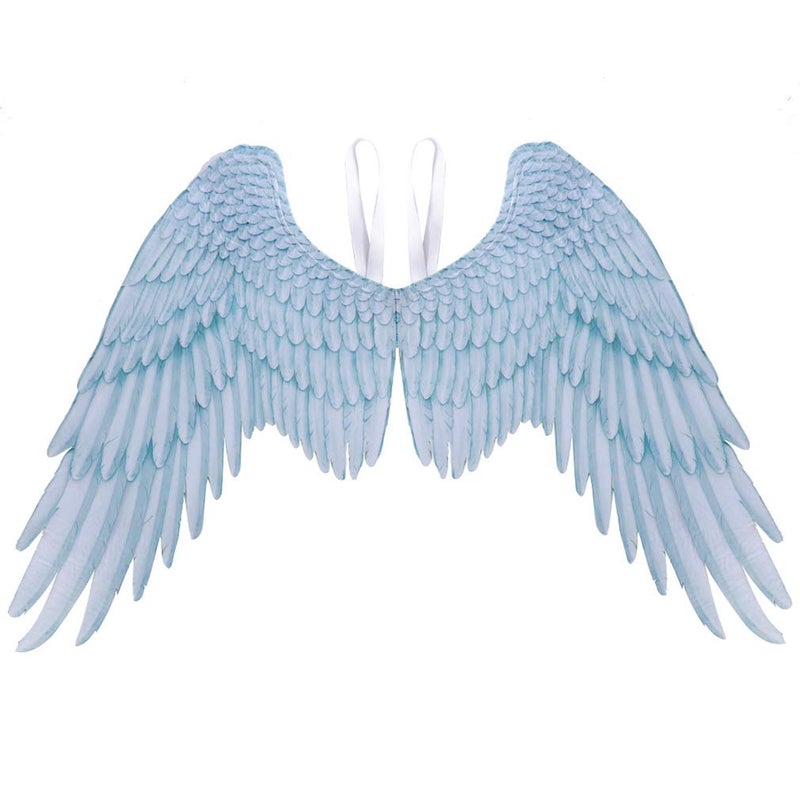 Alodidae 3D Angel Wings Costume with Elastic Straps Halloween Party Mardi Gras Cosplay Accessory (White/Adult)