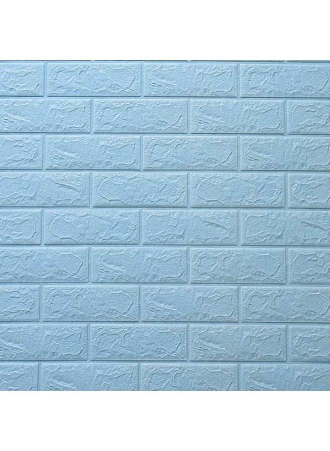 70cm*1m Solid Color Brick Pattern Self-adhesive Foam Soft Pack Anti-collision 3d Stereo Wall Paste Wallpaper 
