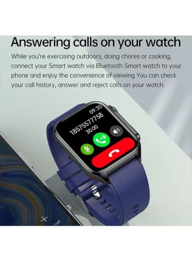 Loquat Men's Smartwatch with Bluetooth Calling, ECG  PPG Heart Health Monitor, BP Tracking, and Fitness Sport Modes  - Image 2