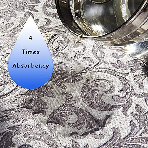 Sakoraware Water Absorbent wet utensils Microfiber Dish Drying Mat for Kitchen Utensils NonSlip Dish splash proof mat Kitchen absorbent draining mat Reversible 50x90cm XXL Size Multicolor - Image 5