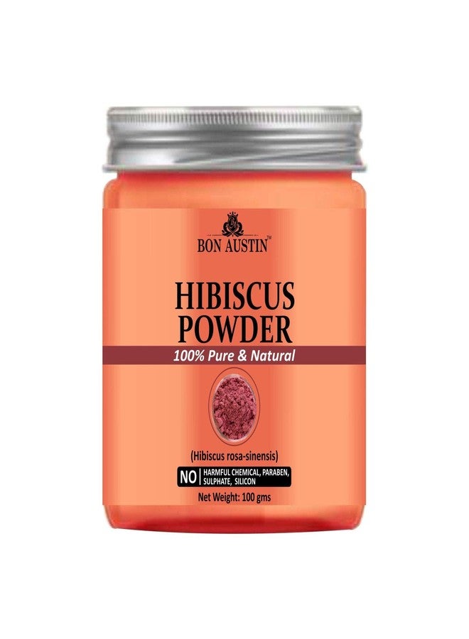 Bon Austin Natural Hibiscus Powder | Pure Herbal Powder for Healthy Hair, Hair Growth, Shine & Skin Care | Pack of 1,100 gms - Image 1