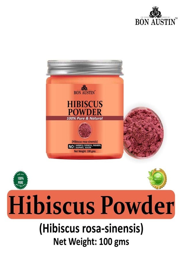 Bon Austin Natural Hibiscus Powder | Pure Herbal Powder for Healthy Hair, Hair Growth, Shine & Skin Care | Pack of 1,100 gms - Image 2