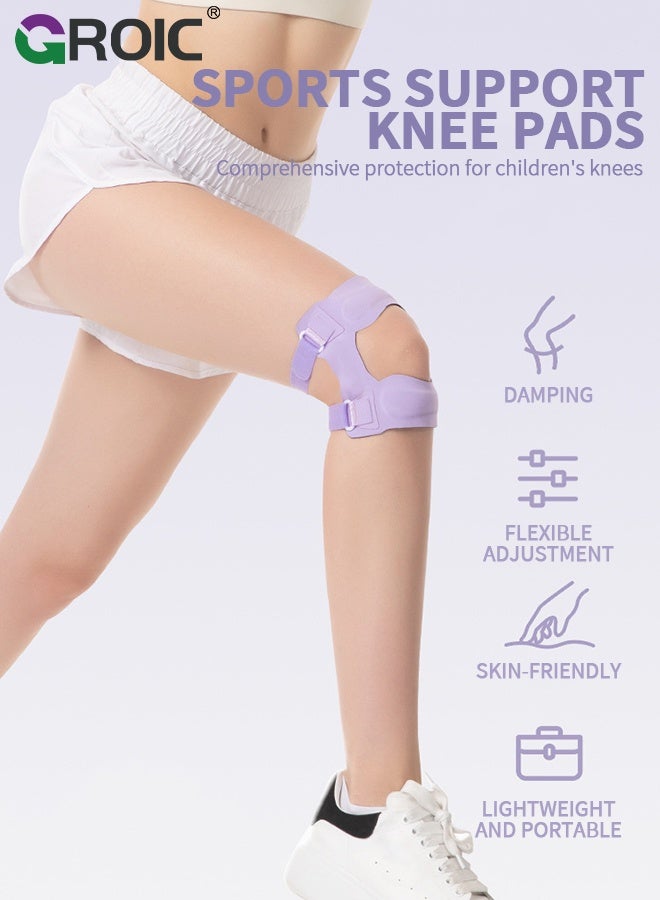 GROIC 1PC Adjustable Knee Brace, Sports Silicone Knee Support with Silicone Pads, Double - Sided Flexible Springs, for Pain Relief, Sports, Running, Hiking, Basketball, Jumping - Image 2