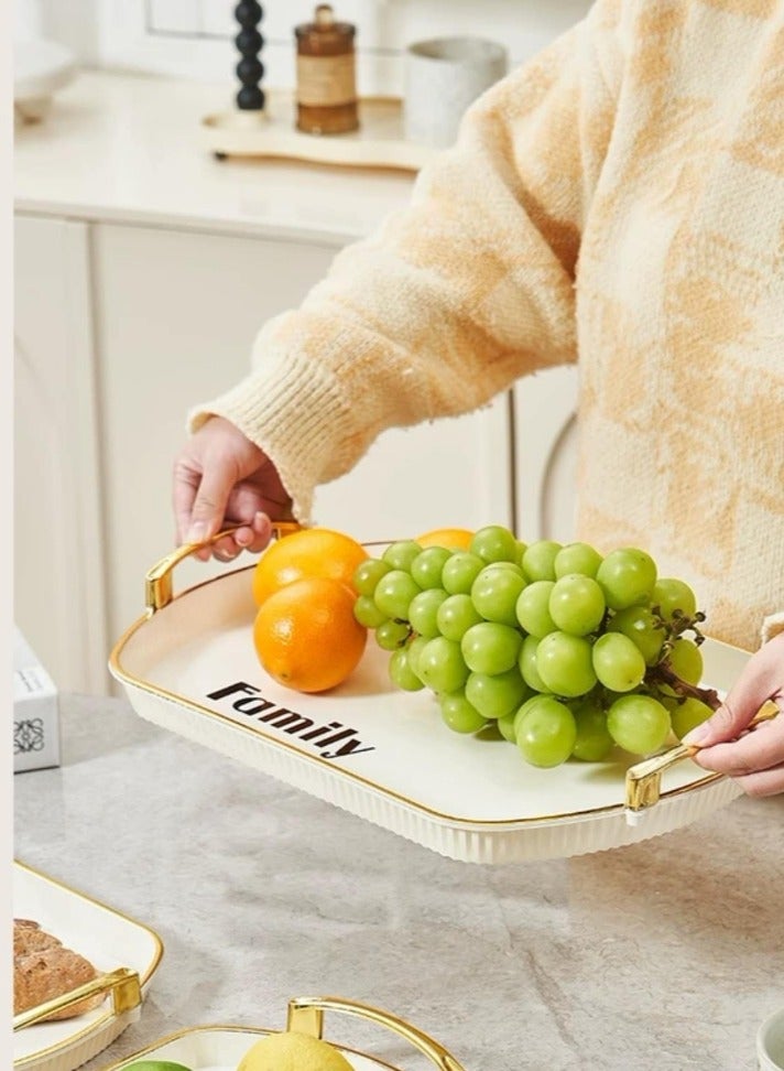 Serving Tray Set of 3 pcs Serving Tray Snack Tray  - Image 2