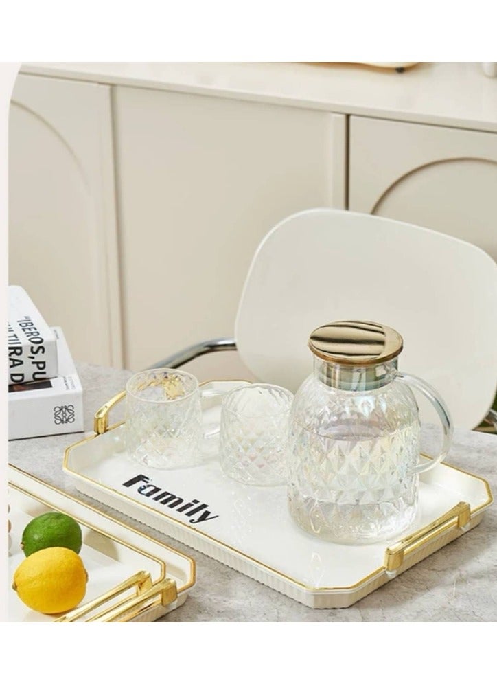 Serving Tray Set of 3 pcs Serving Tray Snack Tray  - Image 3