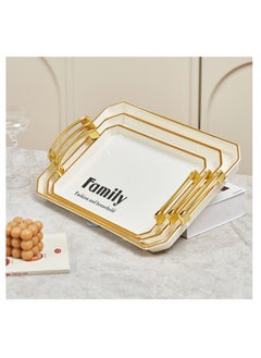 OASIS-TH Serving Tray Set of 3 pcs Serving Tray Snack Tray  - Image 1