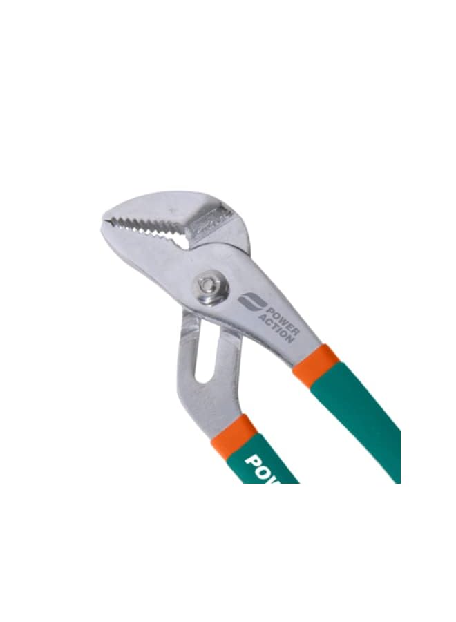 SULFUR Power Action D4 Type Groove Joint Plier GJP300 12 Inch 300mm Drop Forged Hardened With Bi-Color Dipped Grip Handle Hand Tool (Green,Orange) - Image 3