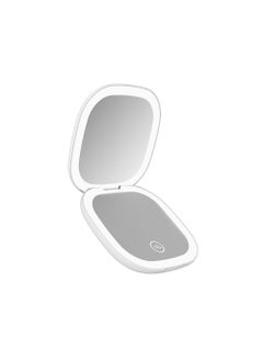 Goaltage MIR01 LumiGlow Travel Makeup Mirror with LED, Rechargeable Battery, 5X Magnifying Function, and Compact Design  - Image 1
