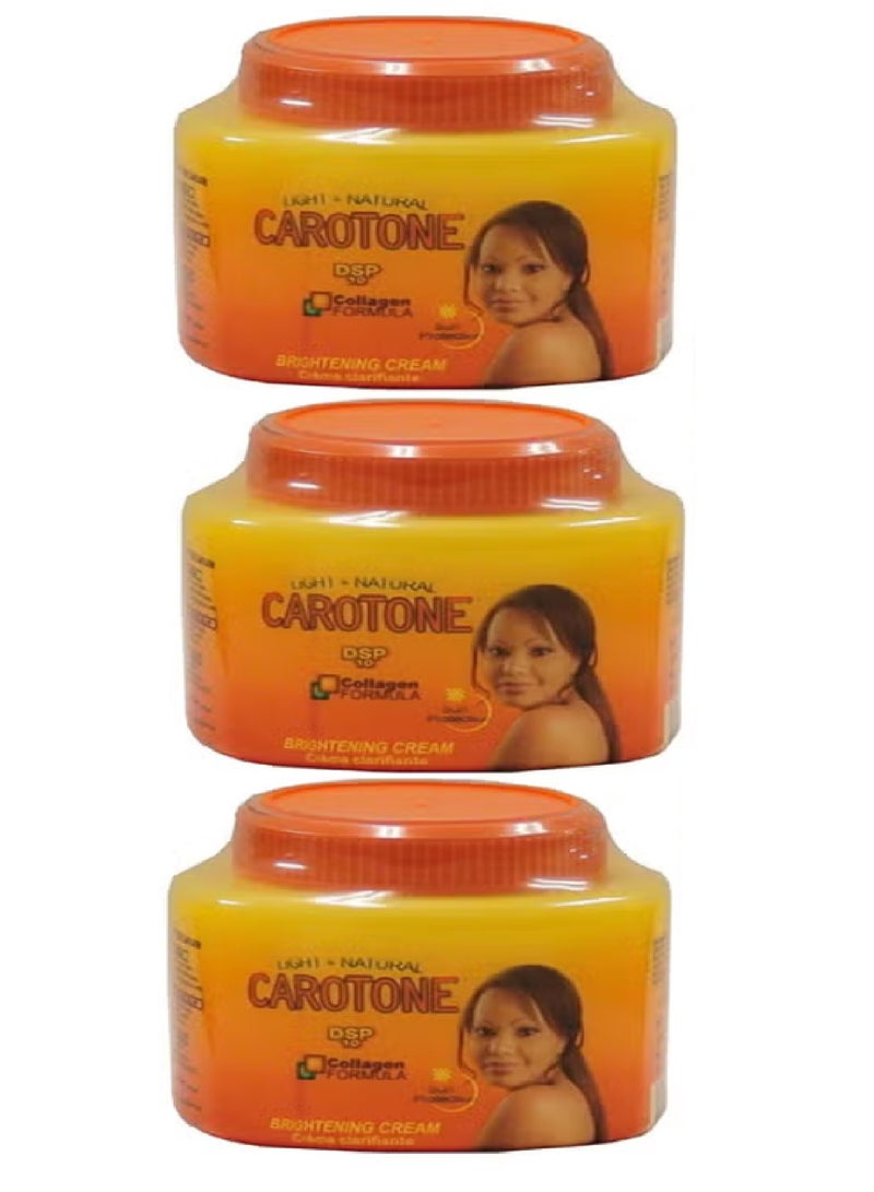 كاروتون مجموعة من 3 قطع كريم تفتيح بتركيبة الكولاجين 330X3 مل