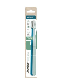 Jordan Jordan Green Clean Medium 2PK Toothbrush  - Image 1