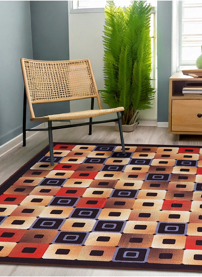Status Contract Taba Area Rug Multicolour with Antiskid Backing, 152 X 213 Cm  - Image 1