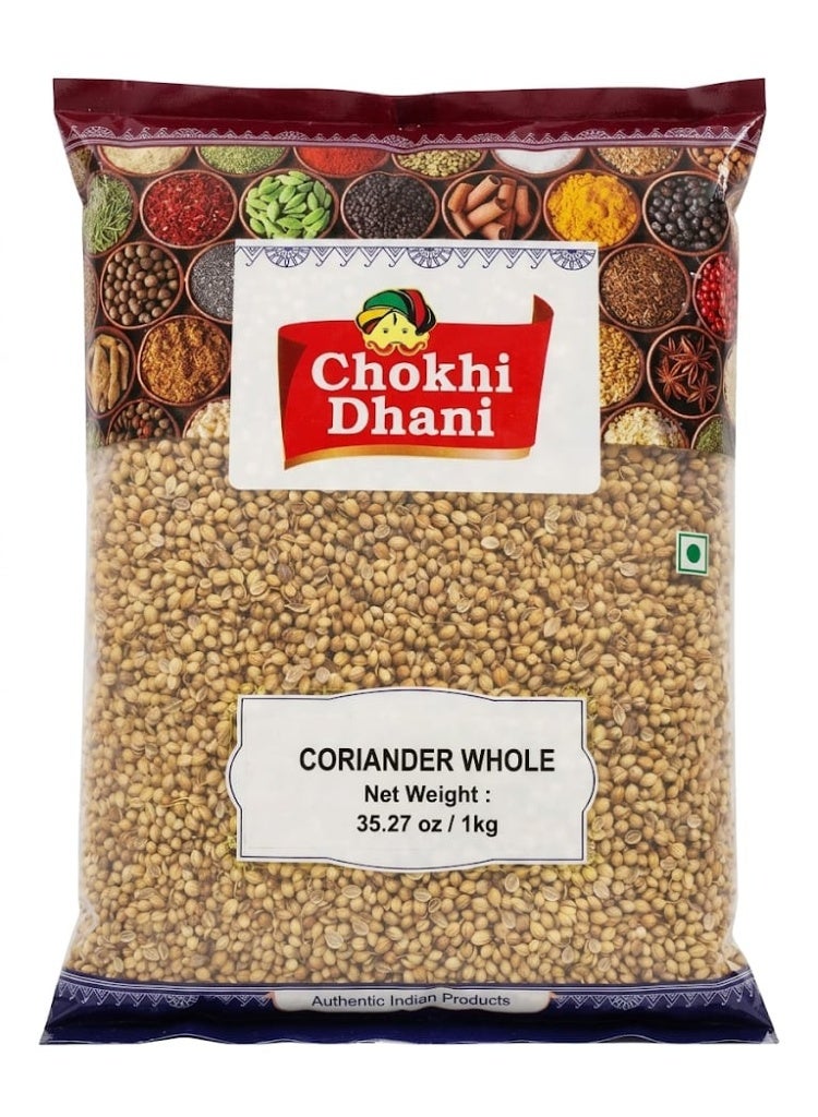 Coriander Seed 1kg | Pure & Fresh Ground Dhania Spice | Premium Quality Indian Spice for Curries, Soups & Marinades | No Additives