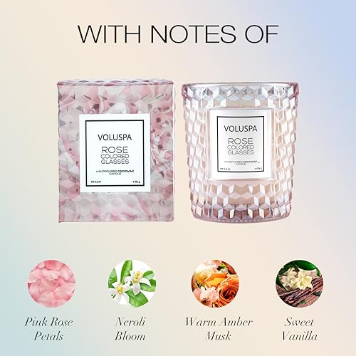 Voluspa Classic - Rose Colored Glasese by Voluspa for Unisex - 6.5 oz Candle - Image 3