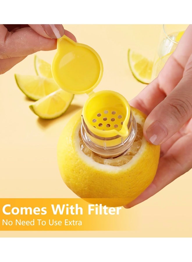 2PCS Screw Top Lemon Squeezer, Manual BPA-Free Citrus Juicer with Lid & Filter for Kitchen & Bar - Image 5