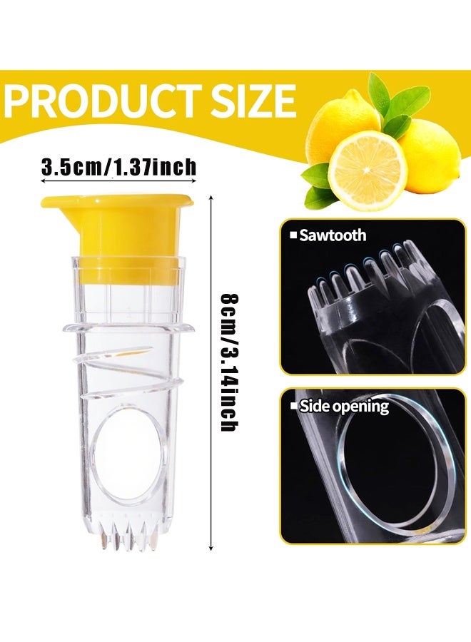 2PCS Screw Top Lemon Squeezer, Manual BPA-Free Citrus Juicer with Lid & Filter for Kitchen & Bar - Image 2