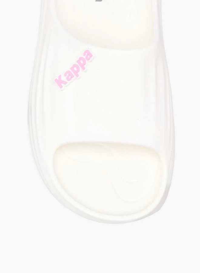 Kappa WHITE Women Logo Embossed Slides for Women | Best Price UAE