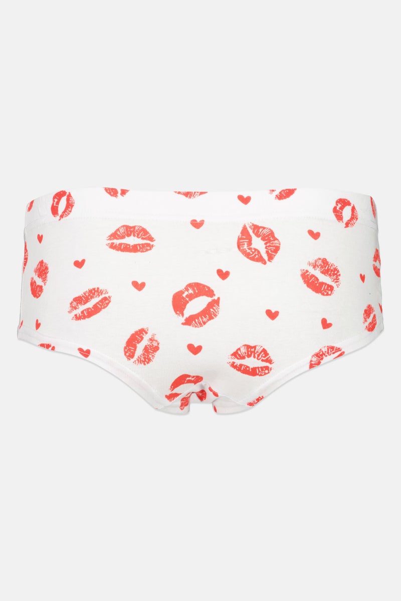 bebe Women 3 Packs Graphic Print Booty Panties, Multicolor - Image 5