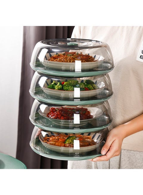 【Food Cover】Household Table Food Warmer | PET Material Safe & Non-Toxic | Transparent Dust & Insect Proof | 30-Min Heat Preservation | Stackable Storage | Hanging Holes Design | Smooth & Easy Clean | Round Handle For Comfortable Grip | Multi-Layer Protection