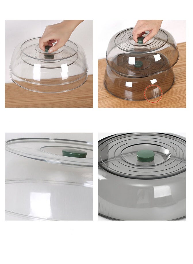 هومستر 【غطاء طعام】 غطاء حفظ حرارة الطعام المنزلي | مادة PET آمنة غير سامة | شفاف ضد الغبار والحشرات | يحفظ الحرارة 30 دقيقة | تخزين متراكم | ثقوب تعليق | سهل التنظيف | مقبض دائري مريح | حماية متعددة الطبقات - Image 5