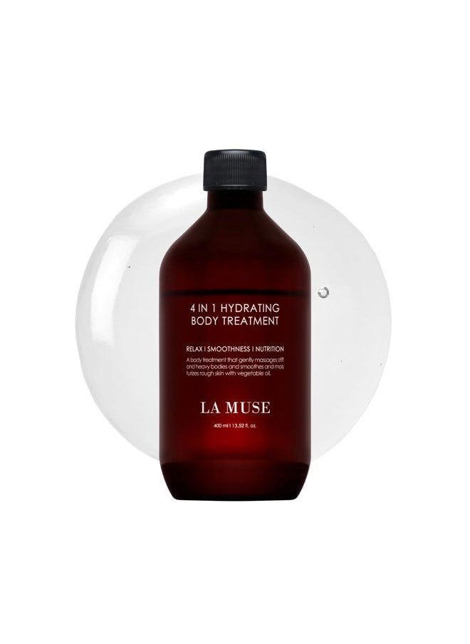 LM LA MUSE 4-in-1 Hydrating Body Treatment 13.5 fl oz - Moisturizing Barrier with Natural Oils & Calming Aromatherapy | Fast-Absorbing, Non-Sticky Formula | Paraben-Free, For Sensitive Skin & All Seasons  - Image 1