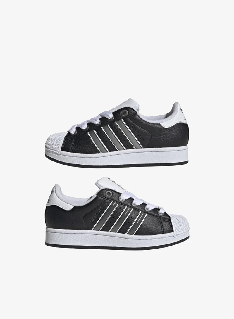 adidas Originals Adidas Superstar Ii J U Black Originals Shoes For Kids