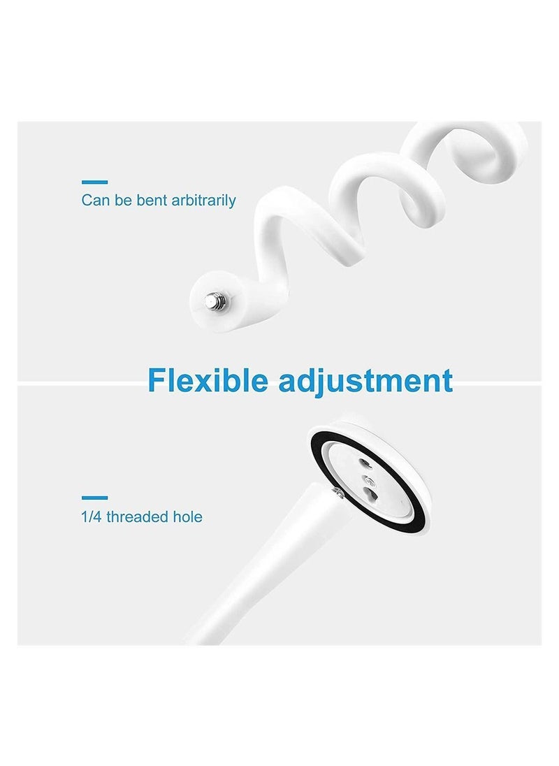 Y&D - Baby Monitor Mount Shelf, Flexible Camera Stand for Nursery Crib Holder, Compatible with Most Universal Monitors Camera, Versatile Twist Without Tools or Wall Damage (White) - Image 1