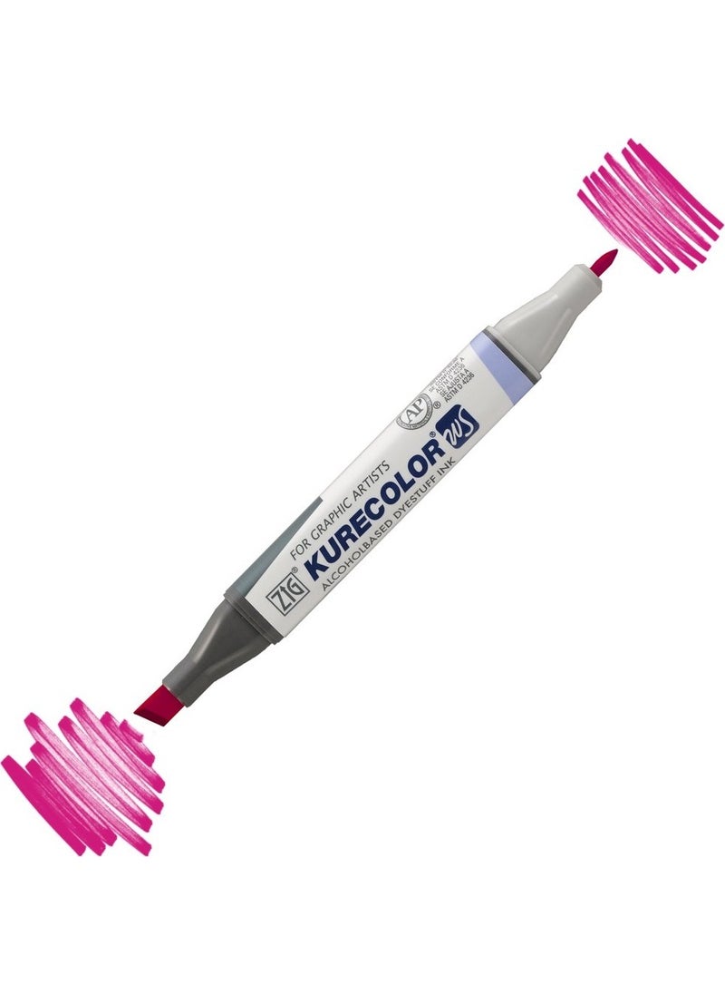 Zig Kurecolor KC3000 Twin S Marker Pen 229 Dark Pink  - Image 1