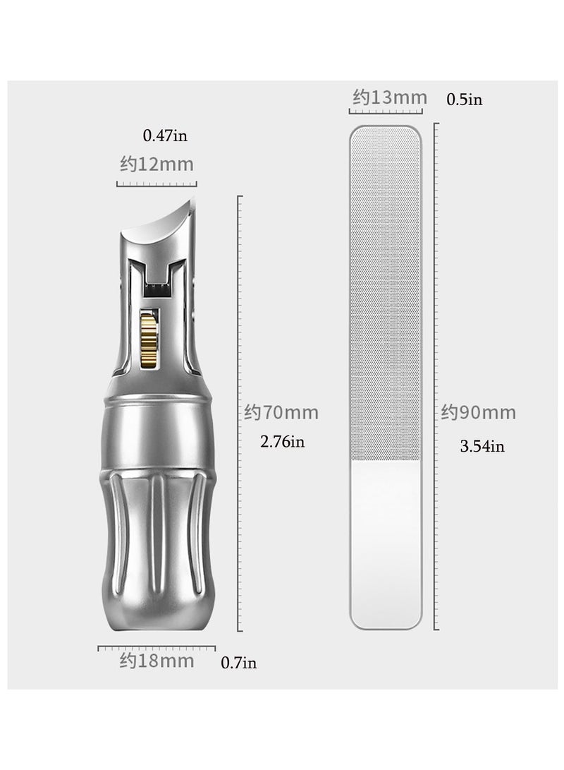 SYOSI Stainless Steel Nail Clipper, Portable Coke-Shaped Nail Clippers, Large Opening Oblique German Professional Toenail Clippers,  Professional & Home Use, for Thick Nails, Gift for Men Women - Image 5