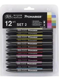 Winsor Newton Promarker Pen Set 12 Colors Set 2  - Image 1