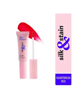 Blue Heaven Silk & Stain Lip Tint Heartbreak Red 8Ml With Jojoba Oil & Vitamin E Long Lasting Non Sticky Transfer Proof Formula Natural Finish  - Image 3